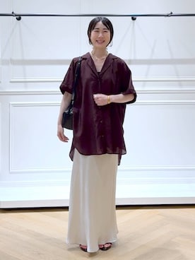 「A part by（アパートバイ）のアイテム」を使った、なかみさん（レディース・154cm）の夏コーディネート