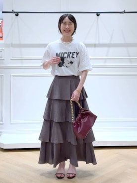 「A part by（アパートバイ）のアイテム」を使った、なかみさん（レディース・154cm）の夏コーディネート