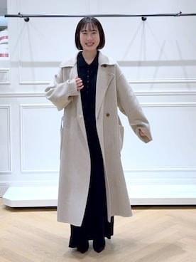 「LAKOLE（ラコレ）のアイテム」を使った、なかみさん（レディース・154cm）の秋コーディネート