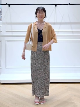 「アイテム（サングラス）」を使った、なかみさん（レディース・154cm）の夏コーディネート