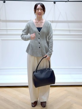 「LAKOLE（ラコレ）のアイテム」を使った、なかみさん（レディース・154cm）の秋コーディネート
