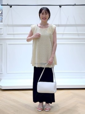 「A part by（アパートバイ）のアイテム」を使った、なかみさん（レディース・154cm）の夏コーディネート