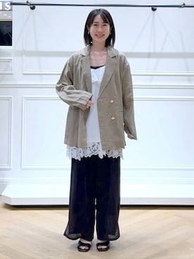 なかみさん(レディース・154cm)の春コーディネート
