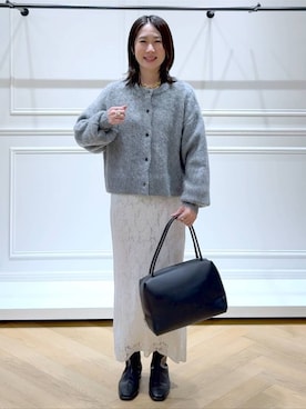 「A part by（アパートバイ）のアイテム（ブーツ）」を使った、なかみさん（レディース・154cm）の秋コーディネート
