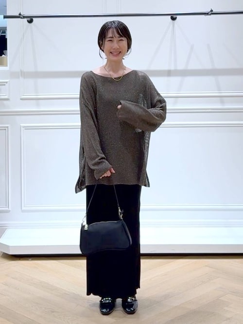 ラメメッシュプルオーバー（ニット/セーター）｜A part by（アパート