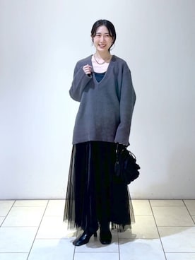 なかみさん(レディース・154cm)の冬コーディネート