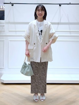 なかみさん（レディース・154cm）の春コーディネート