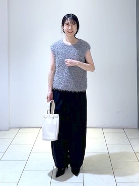 「A part by（アパートバイ）のアイテム（イヤリング）」を使った、なかみさん（レディース・154cm）の秋コーディネート
