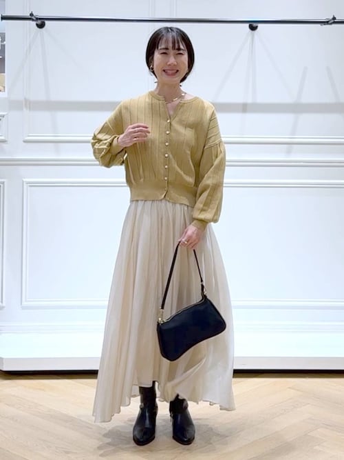 Audire アウディーレ　ミリーニットカーディガン　ピンクベージュ Milly knit cardigan (Pink beige) – Audire