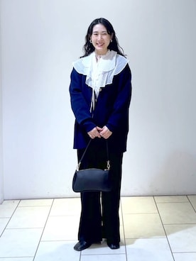 「A part by（アパートバイ）のアイテム（オールインワン・サロペット）」を使った、なかみさん（レディース・154cm）の冬コーディネート