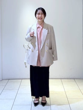 なかみさん(レディース・154cm)の春コーディネート
