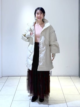 なかみさん（レディース・154cm）の冬コーディネート