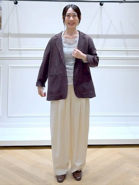 なかみさん(レディース・154cm)の秋コーディネート