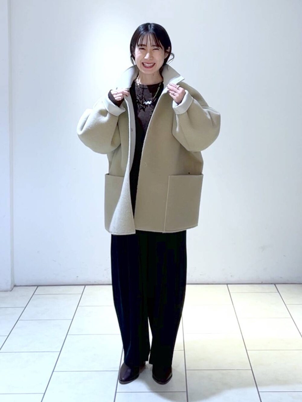 ムートンリバーブルゾンを使った人気ファッションコーディネート - WEAR