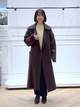 「アイテム（アクセサリー、その他）」を使った、なかみさん（レディース・154cm）の冬コーディネート