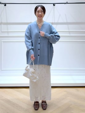 「A part by（アパートバイ）のアイテム（ネックレス）」を使った、なかみさん（レディース・154cm）の秋コーディネート