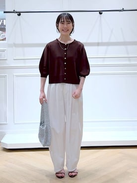 「A part by（アパートバイ）の≪追加8≫ステンレス_スネークネックレス（ネックレス）」を使った、なかみさん（レディース・154cm）の夏コーディネート