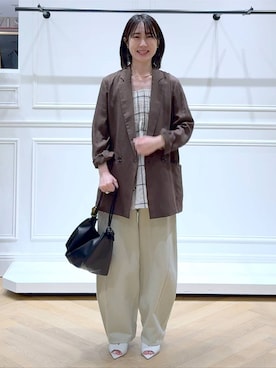 なかみさん(レディース・154cm)の春コーディネート