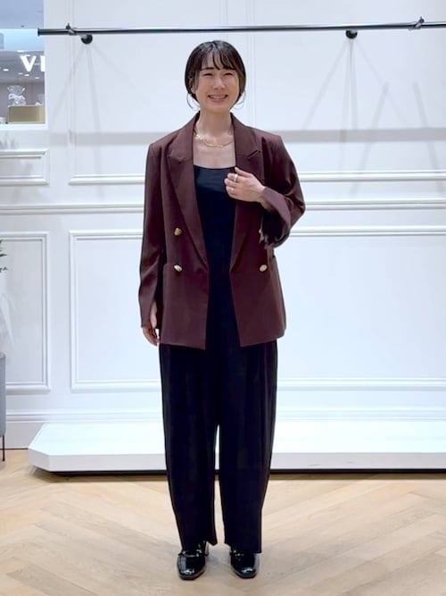 Wライクテーラードスリットジャケット（テーラードジャケット