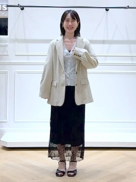なかみさん（レディース・154cm）の春コーディネート