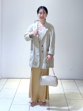 なかみさん(レディース・154cm)の春コーディネート