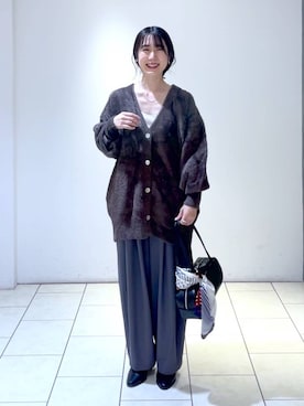 「A part by（アパートバイ）のアイテム（財布/小物）」を使った、なかみさん（レディース・154cm）の冬コーディネート