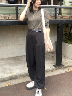 「アイテム（ブーツ）」を使った、ゆきなさんさん（レディース・164cm）の夏コーディネート