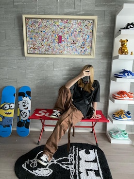 「DEVICE（デバイス）のアイテム（トップス）」を使った、DEVICEさん（レディース・160cm）の夏コーディネート