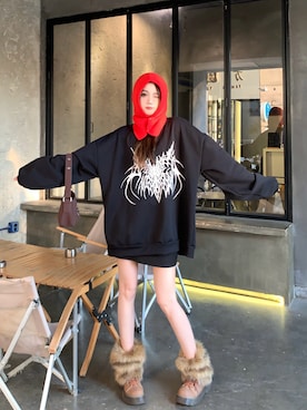 「DEVICE（デバイス）のアイテム（トップス）」を使った、DEVICEさん（レディース・165cm）の秋コーディネート