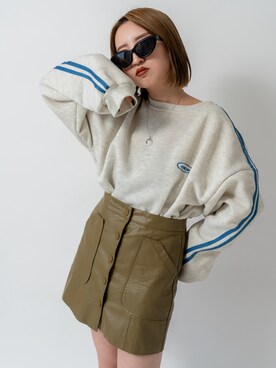 「DEVICE（デバイス）のアイテム（トップス）」を使った、DEVICEさん（レディース・162cm）の冬コーディネート