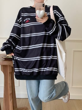 「DEVICE（デバイス）のアイテム（トップス）」を使った、DEVICEさん（レディース・165cm）の秋コーディネート