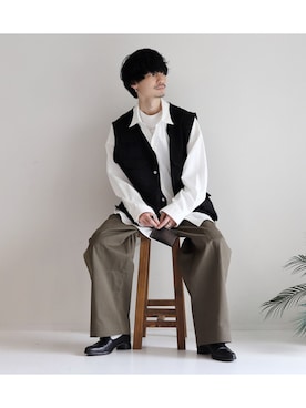 「DEVICE（デバイス）のアイテム」を使った、DEVICEさん（メンズ・175cm）の秋コーディネート