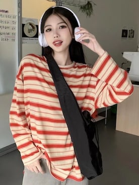 「DEVICE（デバイス）のアイテム（トップス）」を使った、DEVICEさん（レディース・160cm）の秋コーディネート