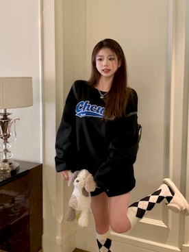 「DEVICE（デバイス）のアイテム（トップス）」を使った、DEVICEさん（レディース・160cm）の秋コーディネート