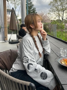 「袖プリント」｜DEVICEさん（レディース・158cm）の春コーディネート