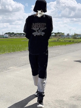 「DEVICE（デバイス）のアイテム（トップス）」を使った、DEVICEさん（レディース・160cm）の夏コーディネート