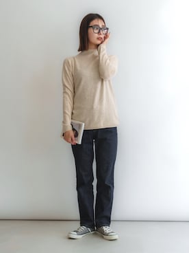 「DEVICE（デバイス）のアイテム（トップス）」を使った、DEVICEさん（レディース・160cm）の夏コーディネート