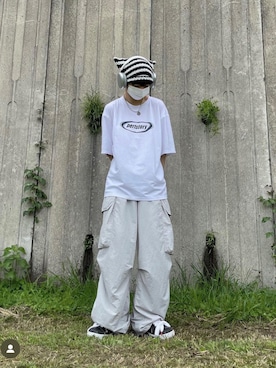 「DEVICE（デバイス）のアイテム（トップス）」を使った、DEVICEさん（レディース・160cm）の夏コーディネート