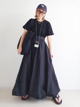 「DEVICE+（デバイスプラス）のアイテム」を使った、DEVICEさん（レディース・160cm）の春コーディネート