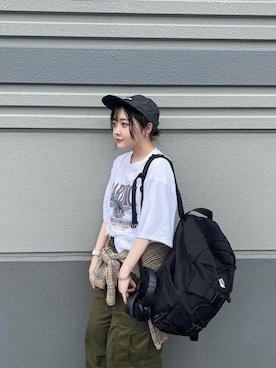 「DEVICE（デバイス）のアイテム（トップス）」を使った、DEVICEさん（レディース・160cm）の夏コーディネート