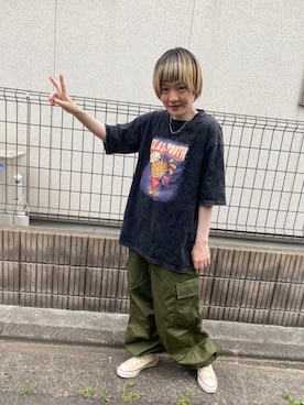 「DEVICE（デバイス）のアイテム（トップス）」を使った、DEVICEさん（レディース・160cm）の春コーディネート