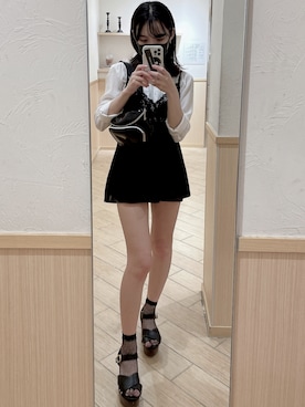 「me（ミイ）のアイテム」を使った、runさん（レディース・155cm）の夏コーディネート