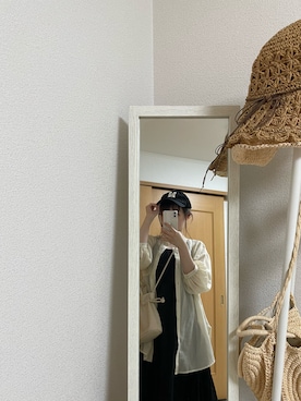 「TRIANGLE PALETTE（トライアングルパレット）のアイテム（ワンピース/ドレス）」を使った、hinataさん（レディース・156cm）の夏コーディネート