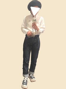 「Polo Ralph Lauren」｜「アイテム（その他アウター）」を使った、myu-◎さん（レディース・157cm）の春コーディネート