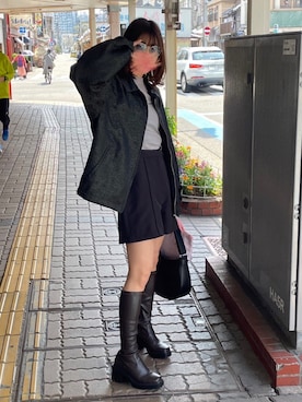 「RAGEBLUE（レイジブルー）のアイテム（ブルゾン）」を使った、askさん（レディース・160cm）の春コーディネート