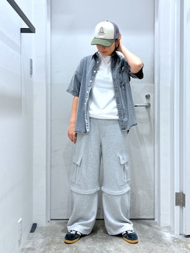「x-girl_ootd」｜a i n aさん（レディース・164cm）の夏コーディネート