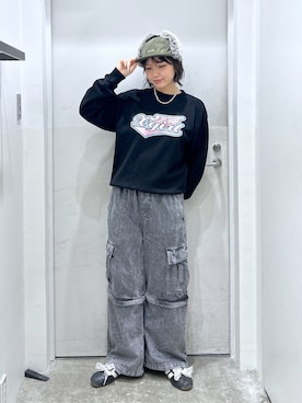 「X-girl（エックスガール）のアイテム」を使った、a i n aさん（レディース・164cm）の秋コーディネート