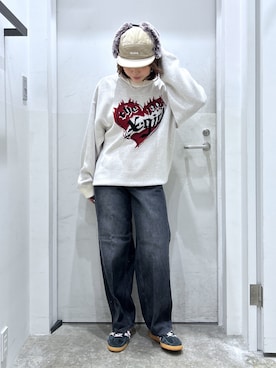 「X-girl（エックスガール）のアイテム」を使った、a i n aさん（レディース・164cm）の秋コーディネート