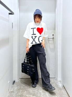 「x-girl_ootd」｜a i n aさん（レディース・164cm）の春コーディネート
