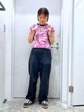「x-girl_ootd」｜a i n aさん（レディース・164cm）の夏コーディネート